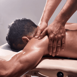 Sports massage for neck and back muscle tension